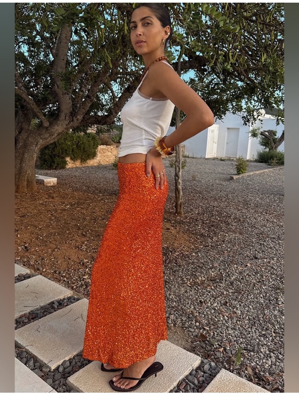 NWT Never Fully Dressed Orange
Sequin Dorris Skirt - Picture 6 of 15